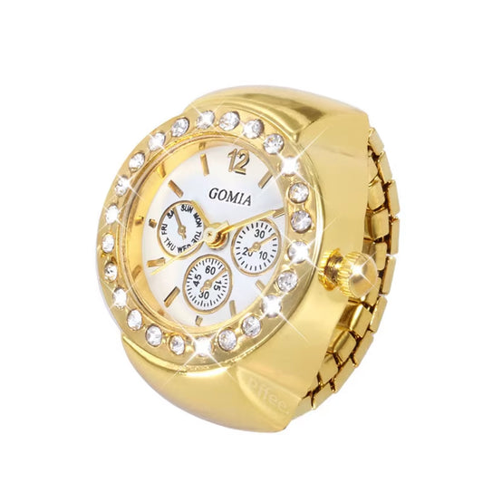 Finger Ring Watch Bust-Down | Always On Time Finger Shine