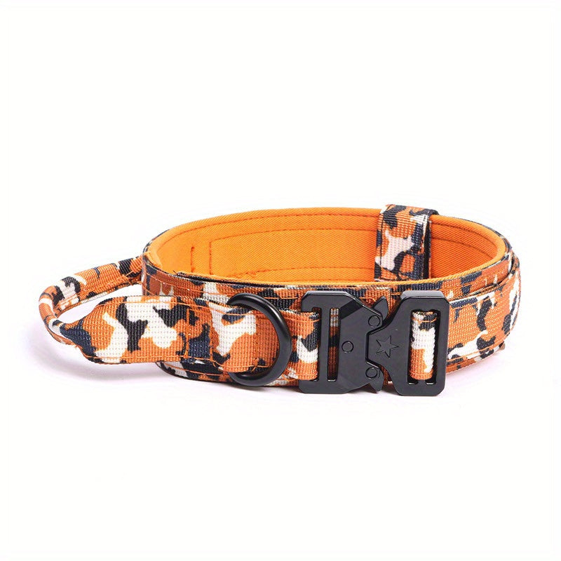 Heavy Duty Multi-Colored Camo Dog Collars for Maximum Canine Comfort & Pet Protection by Happy Hounds Accessories for Our Dear Dogs