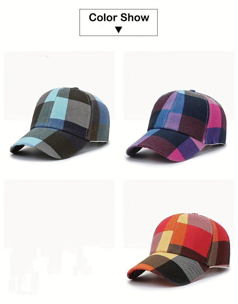 Powerful Patterned Luxury Designer Checkered Clan Cap