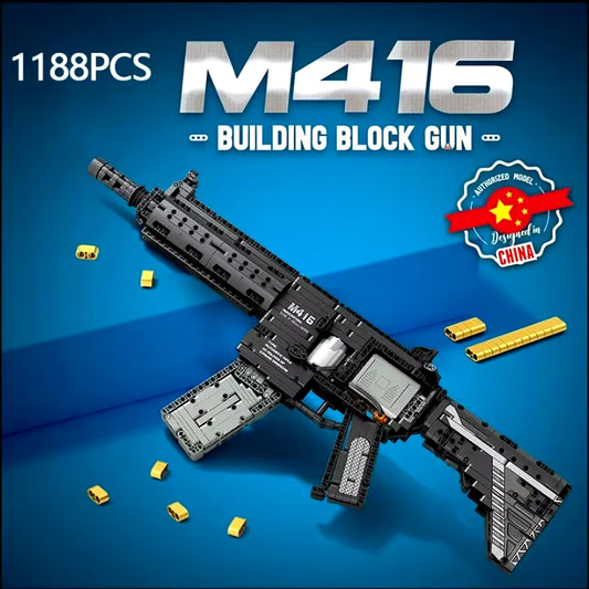 M4 Carbine Creative Lego-Like Building Block Puzzle