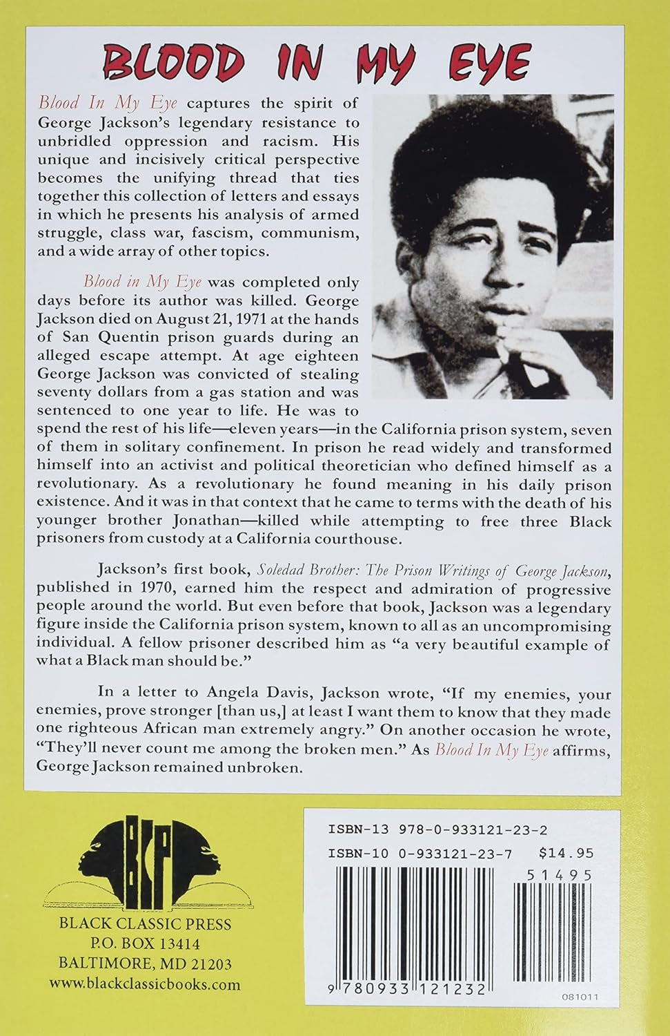 Blood in My Eye by George Jackson