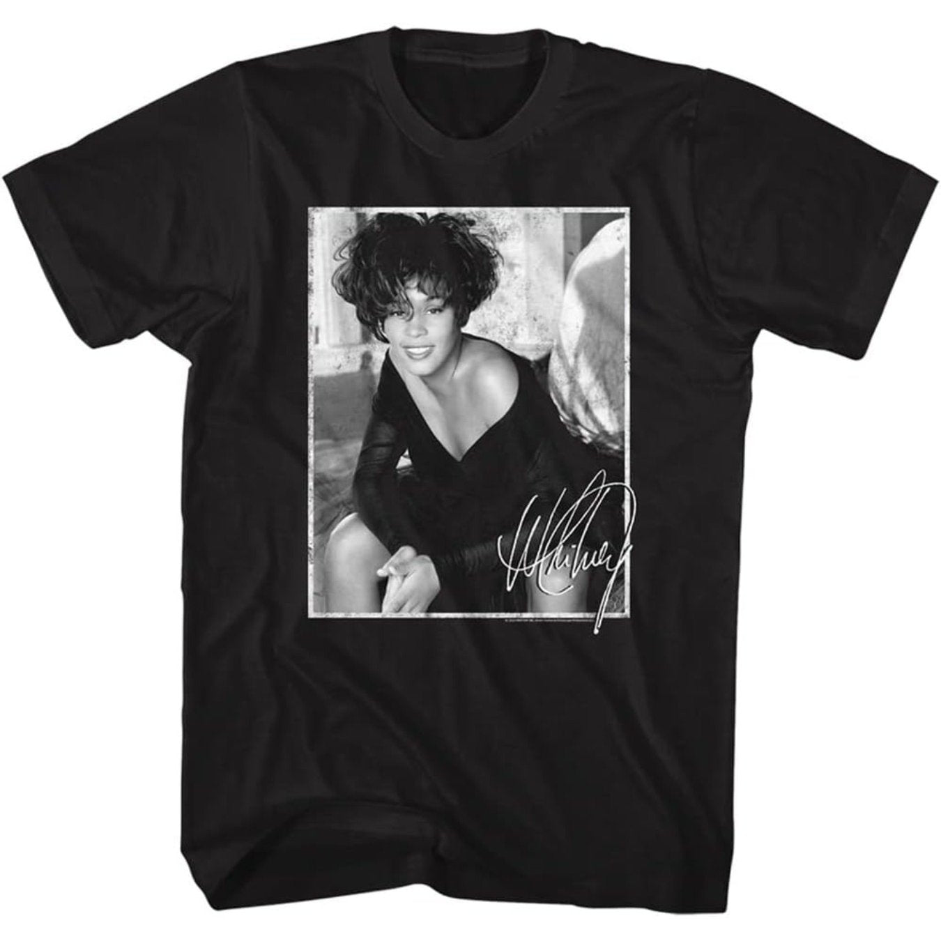 Whitney Houston Vintage Black T-Shirt