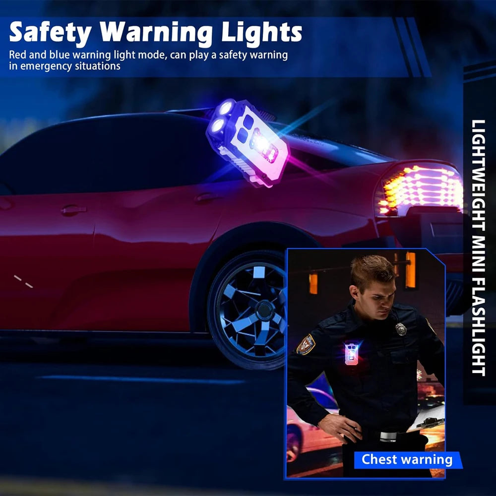 Ultra-bright COB LED keychain flashlight with magnetic base