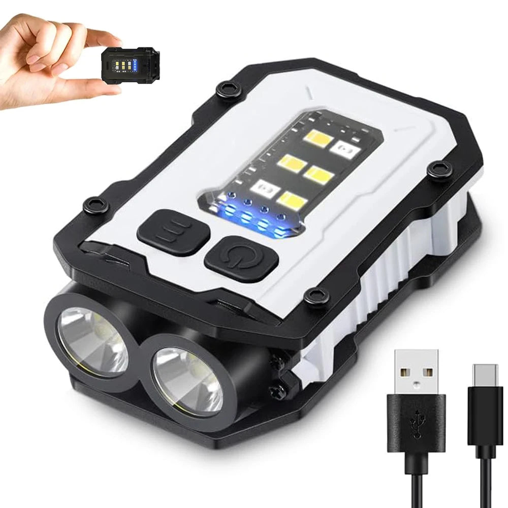 Ultra-bright COB LED keychain flashlight with magnetic base