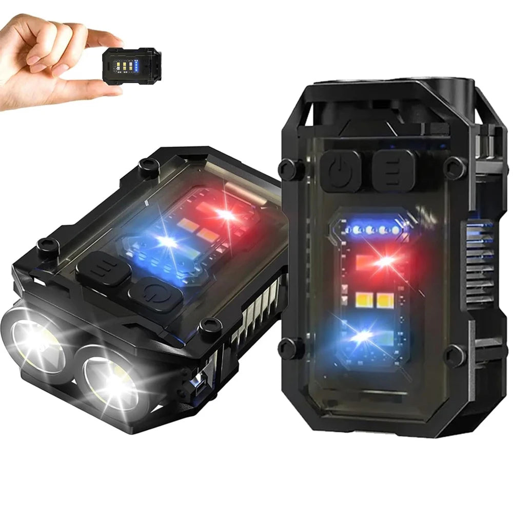 Ultra-bright COB LED keychain flashlight with magnetic base