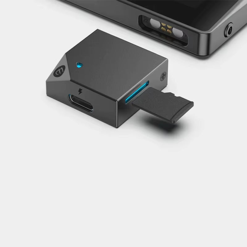 Side view of the durable, compact Ellipal Titan Mini hardware wallet, designed for portable and hack-proof asset management.