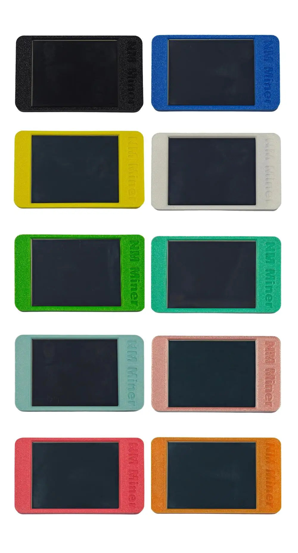 ESP32 NerdMiner color case housing options