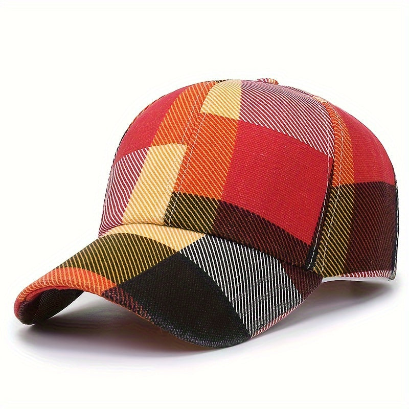Powerful Patterned Luxury Designer Checkered Clan Cap