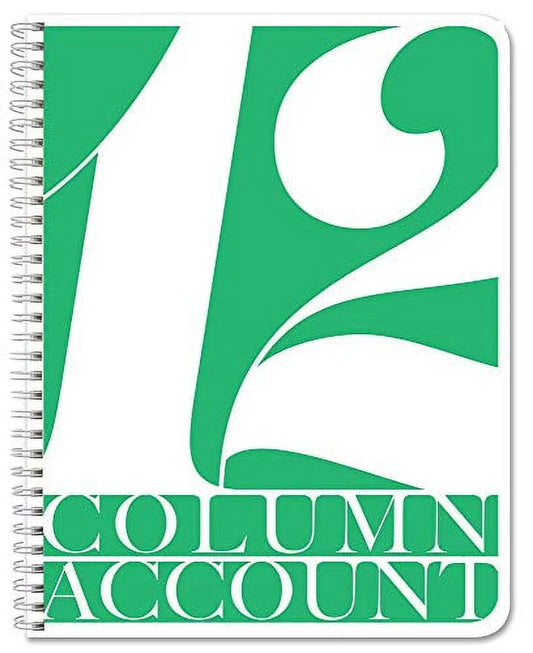 12 Column Ledger Book/Account Book/Accounting Notebook (12 (Twelve) Columns Columnar Log Book Format) - 100 Pages, 8.5" X 11", Wire-O (Log-100-7Cw-Pp-(Accounting-12)-Ax)