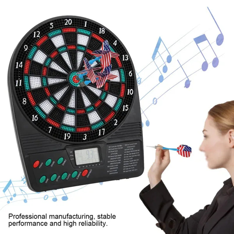 Dart-o-Matic Electronic Dartboard Home Dart Game With LCD Scorekeeping