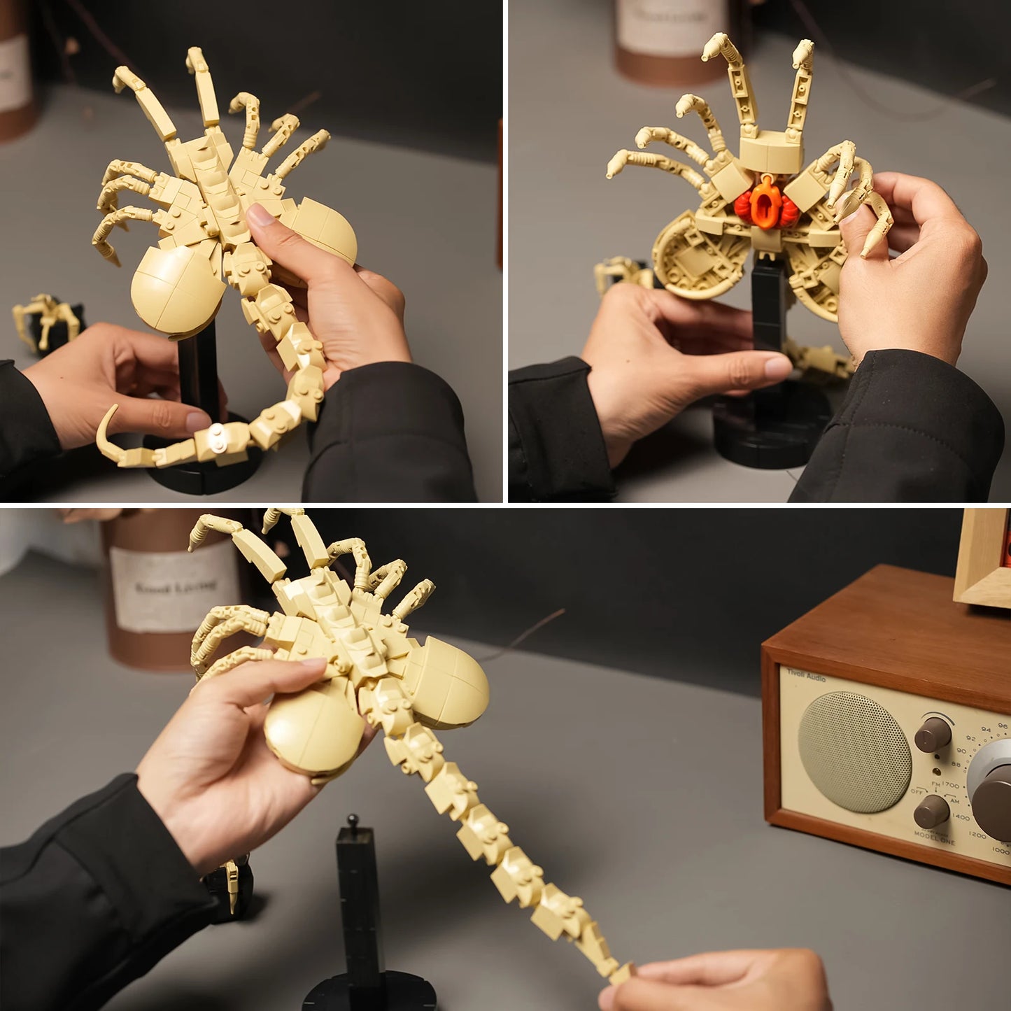 Facehugger Model Building Block Set | Alien Xenomorph DIY Bricks Builder