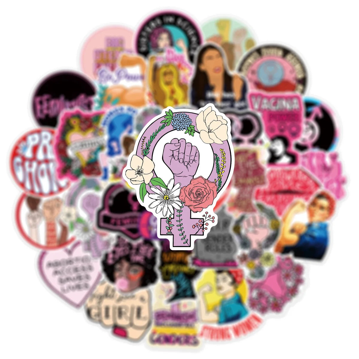 Feminism Sticker Bundle by Feminist Stickers & Girl Power Gifts | Bestselling #GirlBoss Gift