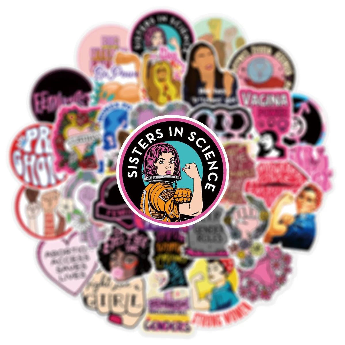 Feminism Sticker Bundle by Feminist Stickers & Girl Power Gifts | Bestselling #GirlBoss Gift