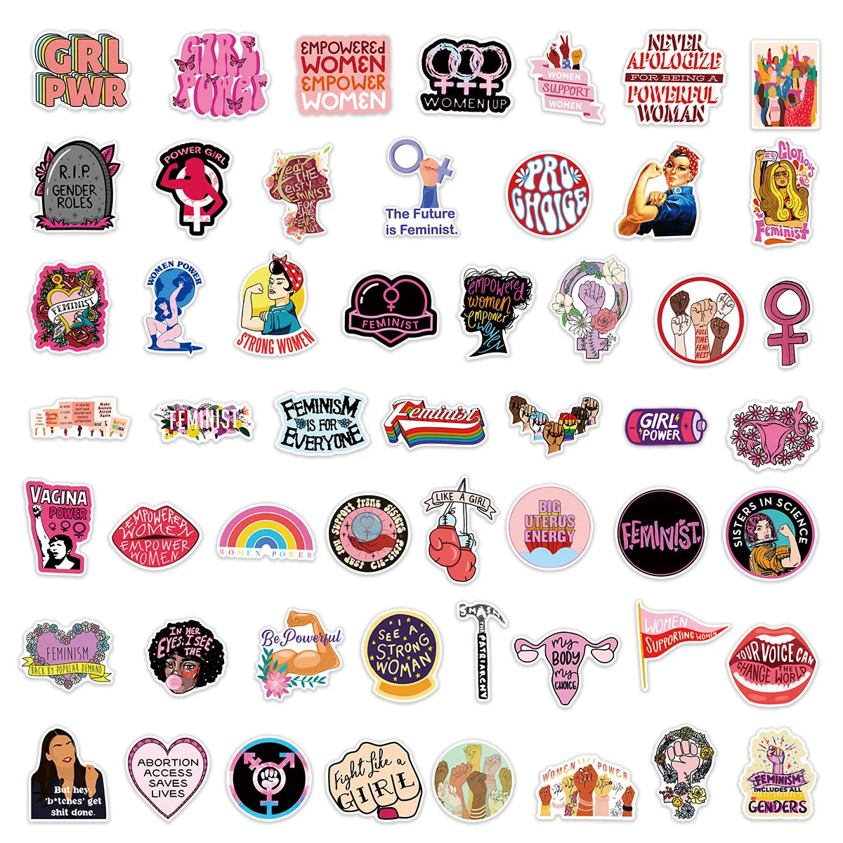 Feminism Sticker Bundle by Feminist Stickers & Girl Power Gifts | Bestselling #GirlBoss Gift