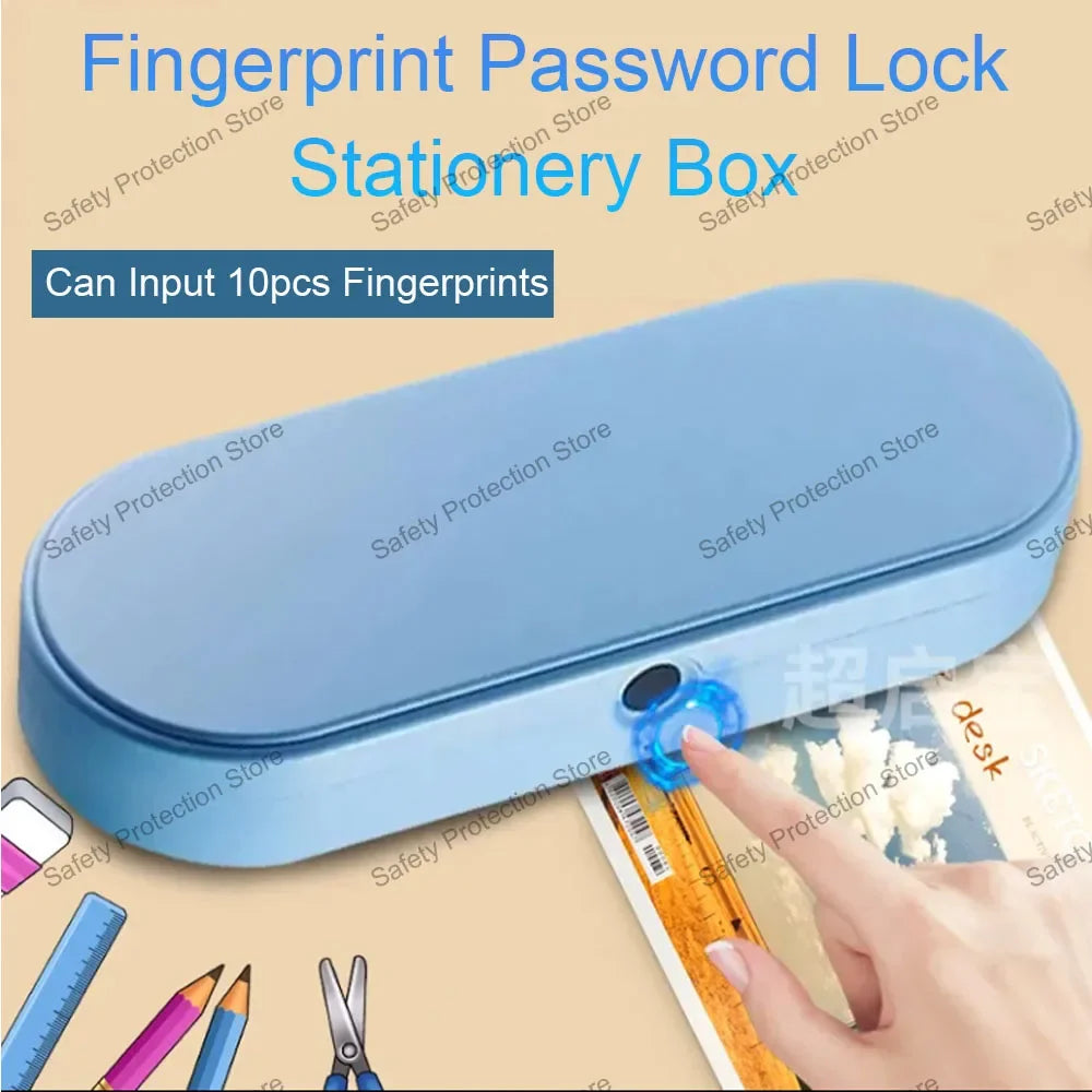 Fingerprint Storage Box - Smart Biometric Mini Safe & Pen Case – Bust ...