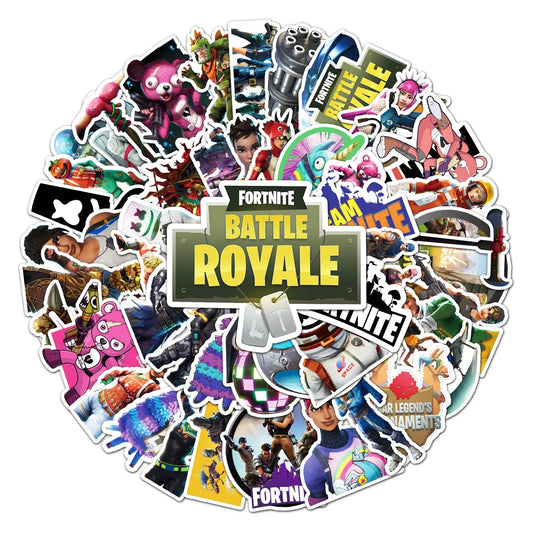 Fortnite Battle Royale Sticker Bundle | Epic 50-Piece Gaming Stickers
