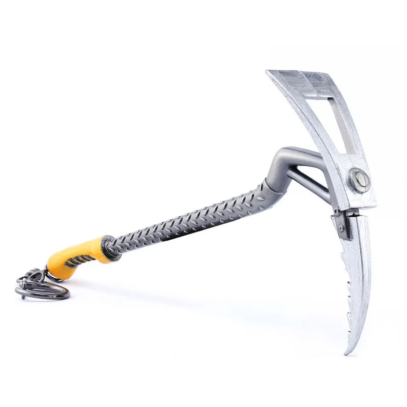 Fortnite Ice axe with a yellow handle on a white background