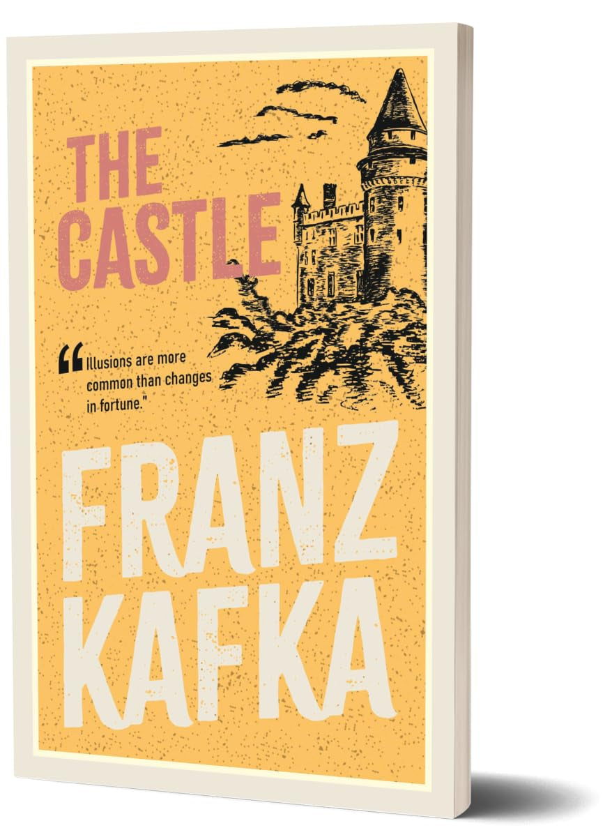 Book cover of 'The Castle' from "Curated Works of Franz Kafka (5) Book Collection Box Set' book collection.