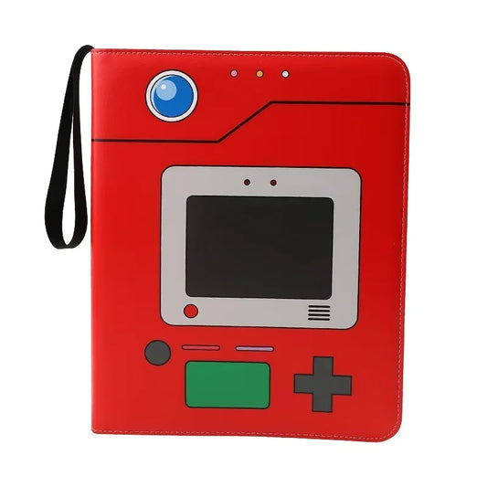 Red case with a retro gaming console design on a white background