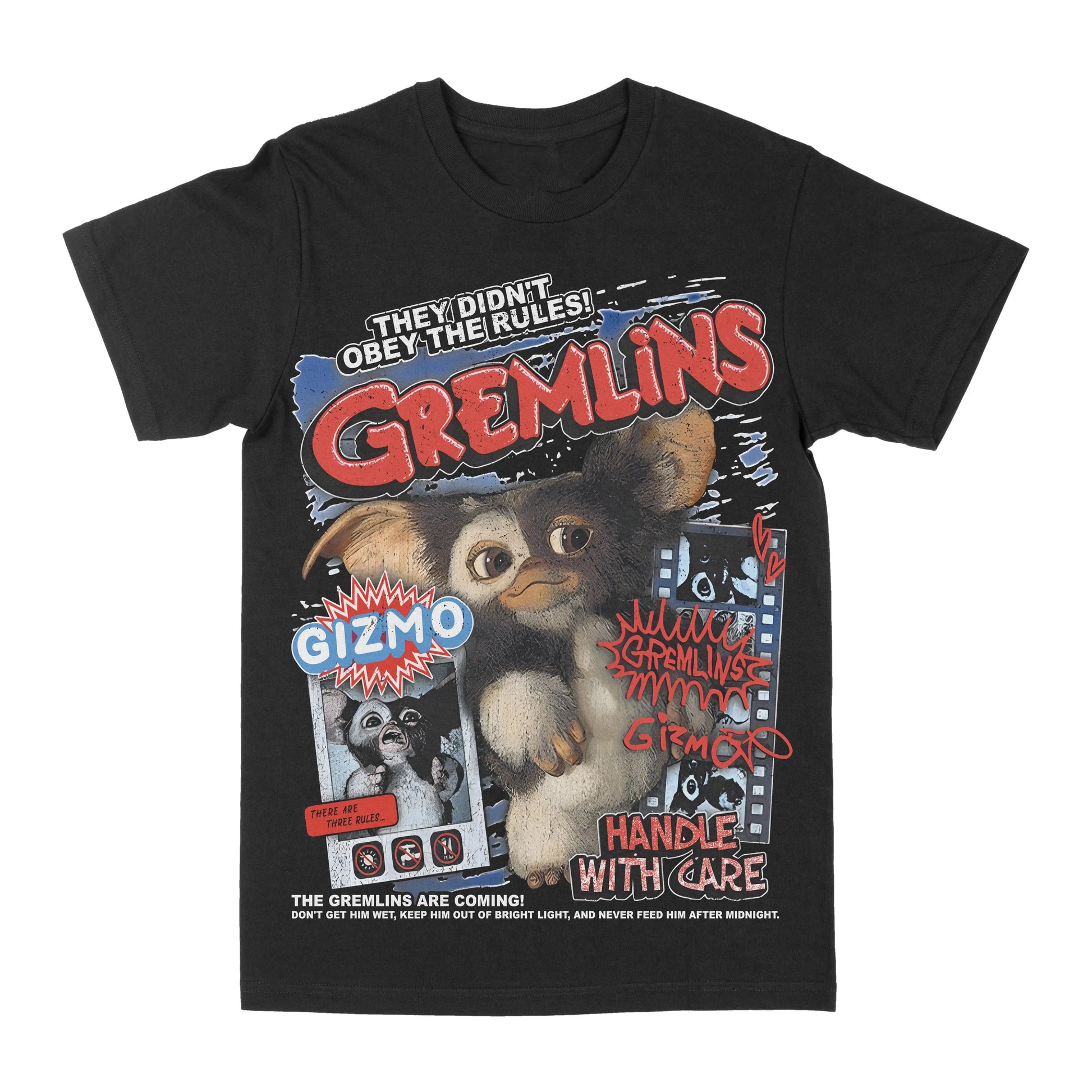 Gremlins Graphic T-Shirt – Gizmo “Handle With Care” Retro Tee