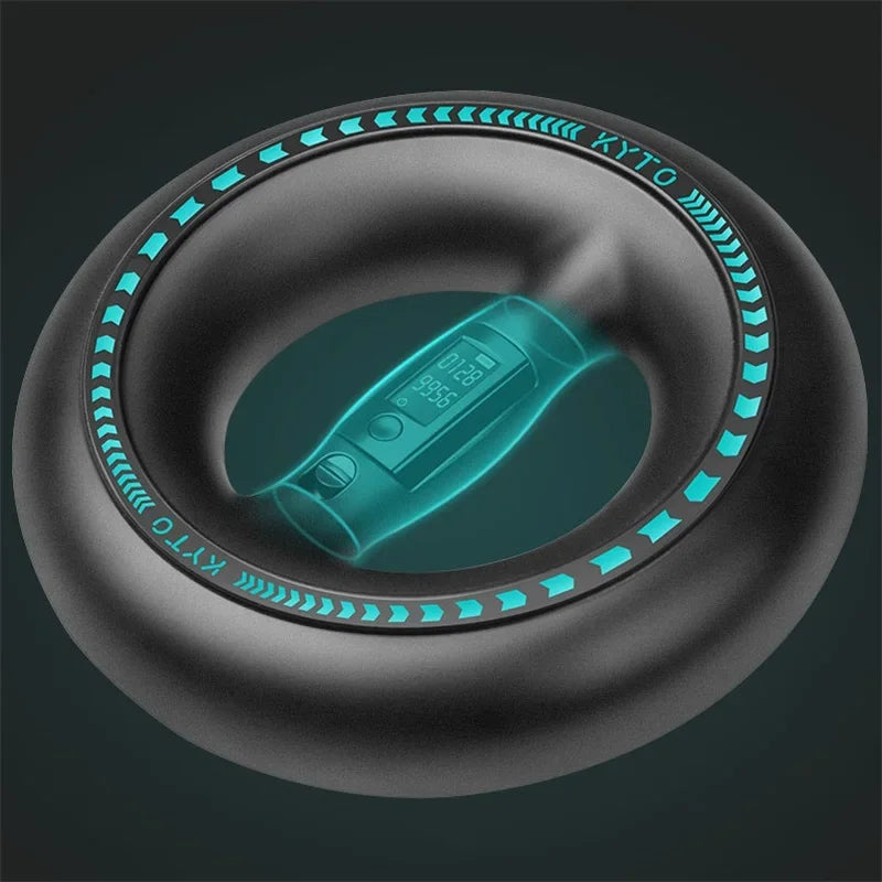 Close-up of the internal track mechanism of the wrist force gyroscope.
