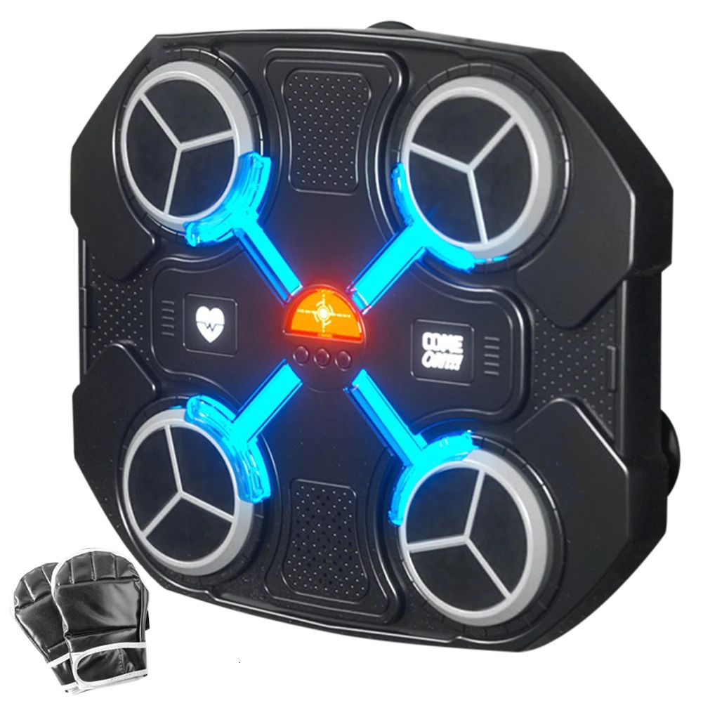 Haymaker Boxing-Music Playmaker: Bluetooth Strike Target W/ Music Mounted Punch Pad in black on white background.