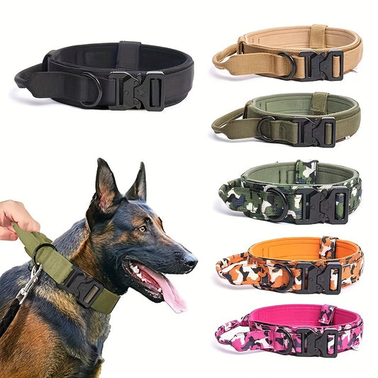 Heavy Duty Multi-Colored Camo Dog Collars for Maximum Canine Comfort & Pet Protection by Happy Hounds Accessories for Our Dear Dogs