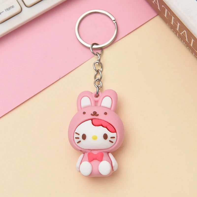 Sanrio Hello Kitty & Kuromi Keychains | Cute Kawaii My Melody & Cinnamoroll Gifts
