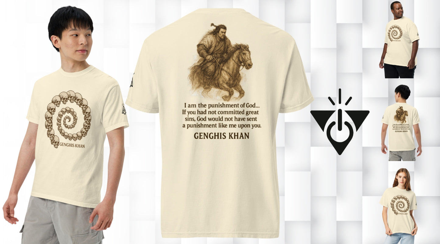 Genghis Khan T-Shirt – Vintage Mongol Empire Graphic Tee by HG