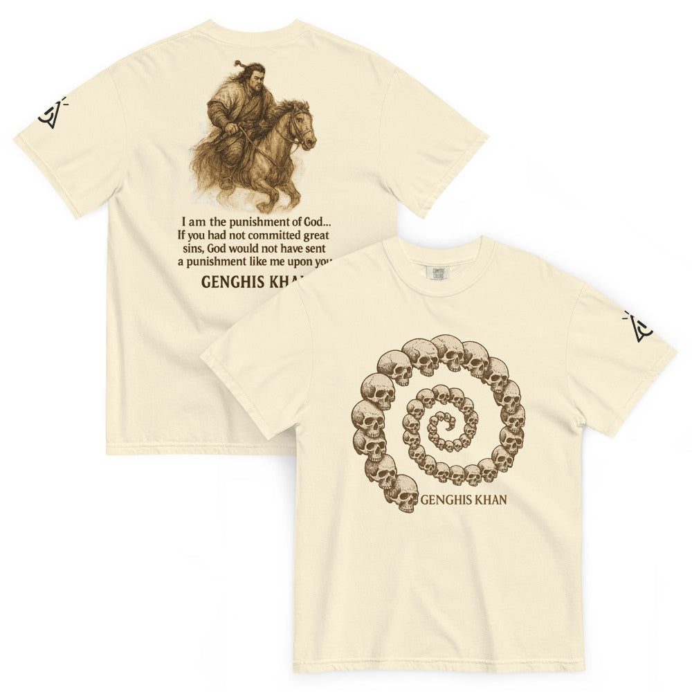 Genghis Khan T-Shirt – Vintage Mongol Empire Graphic Tee by HG