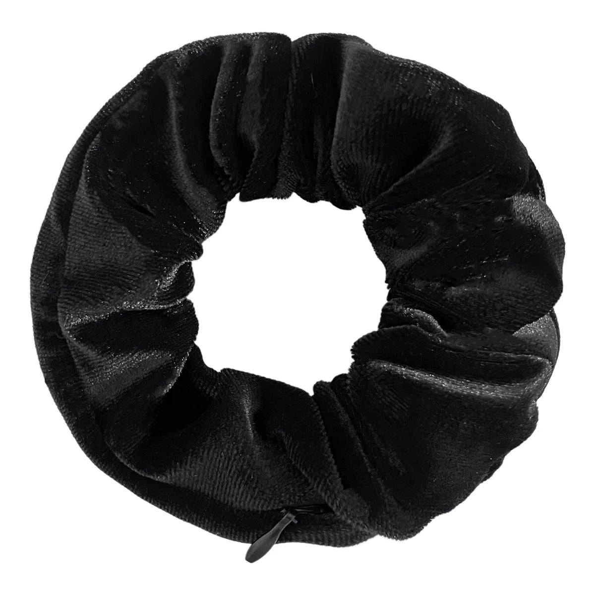 Hidden Zipper Pocket Elastic Scrunchie Stash-Spot Stylish Storage