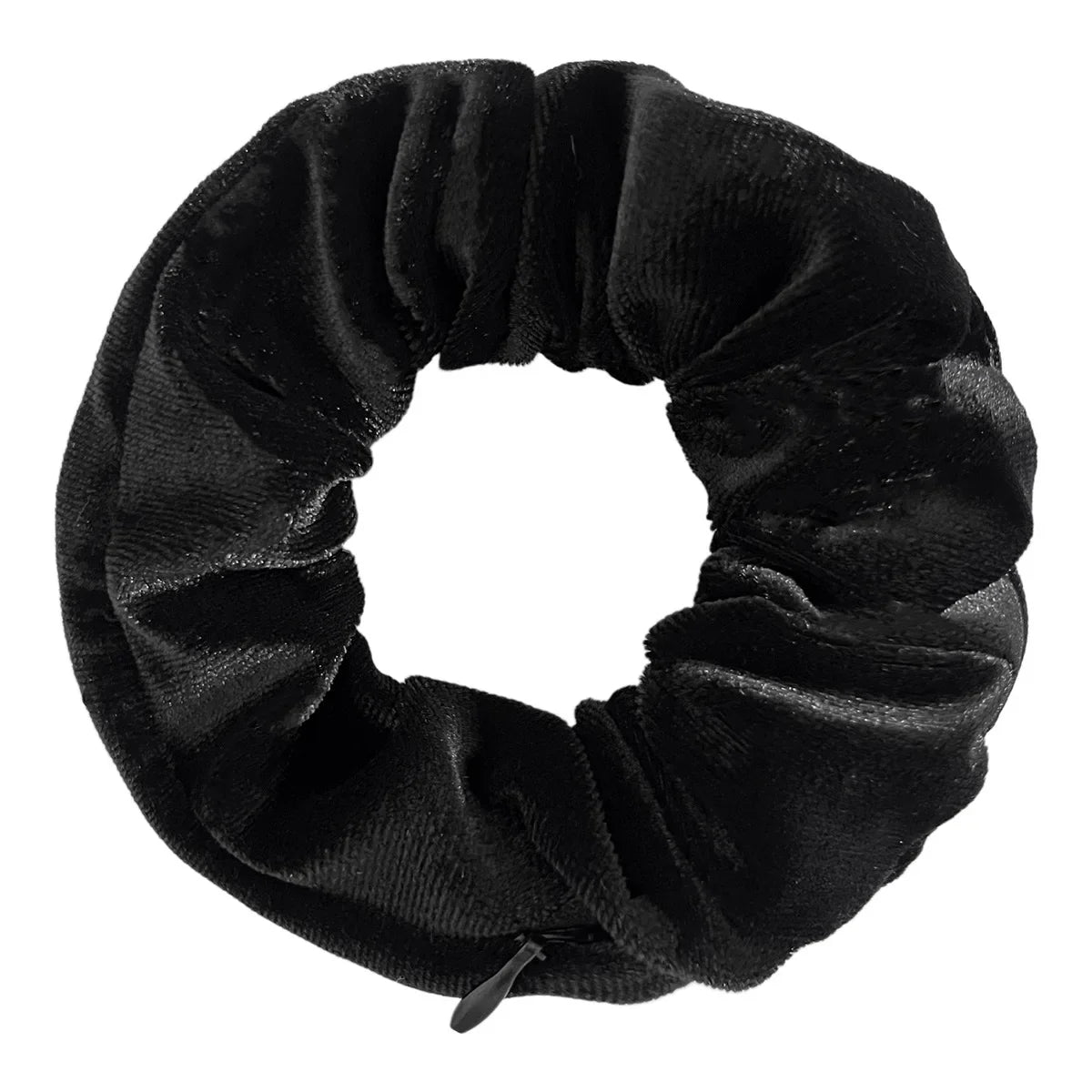Hidden Zipper Pocket Elastic Scrunchie Stash-Spot Stylish Storage
