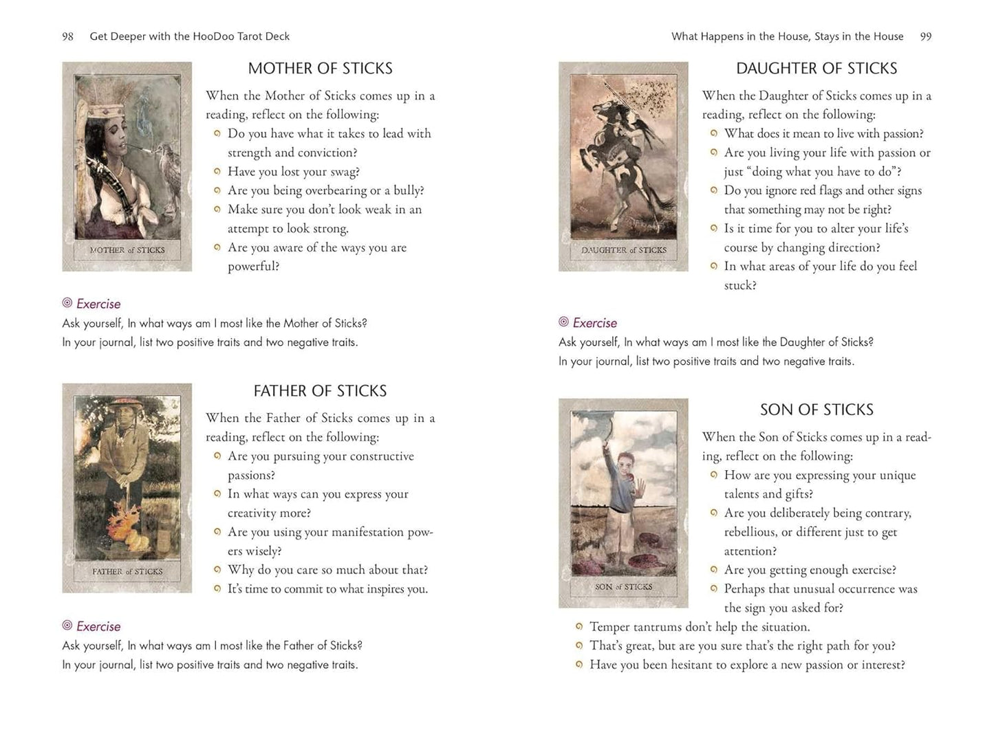 The Hoodoo Tarot Workbook by Tayannah Lee McQuillar