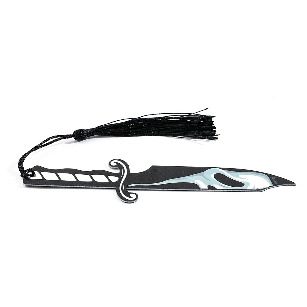 Horror Killer Knife Bookmarks – Chucky, Jigsaw, Pennywise, Jason, Ghostface, Michael Myers | Spooky Acrylic Reading Marker Gifts