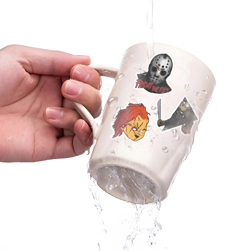 Horror Film Franchise Stickers – Villain Variety Bundle (10/30/50/100 Pack)