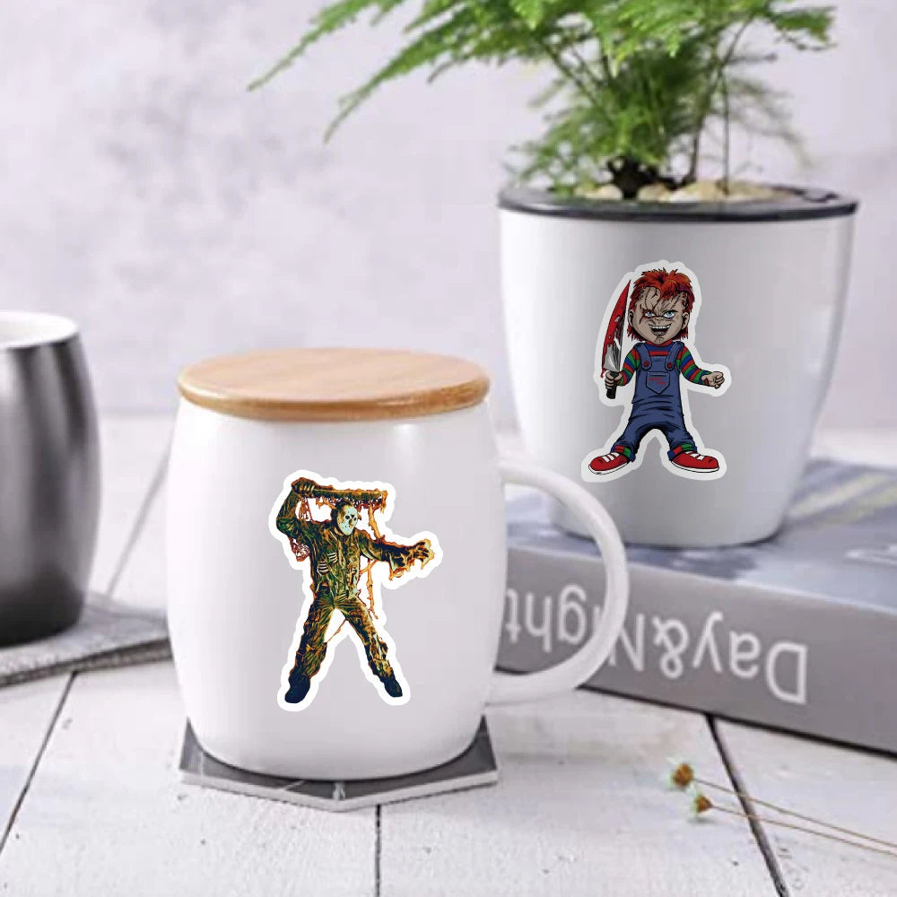 Horror Film Franchise Stickers – Villain Variety Bundle (10/30/50/100 Pack)