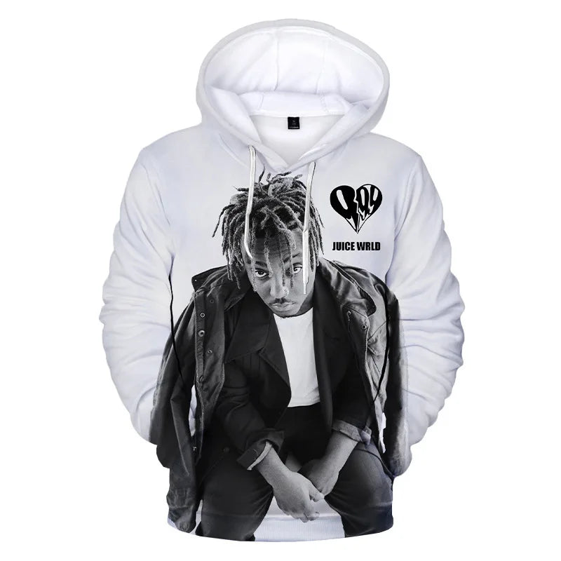 Official Juice WRLD 999 All-Over Print Hoodies | Legends Never Die Rap Tribute Merch