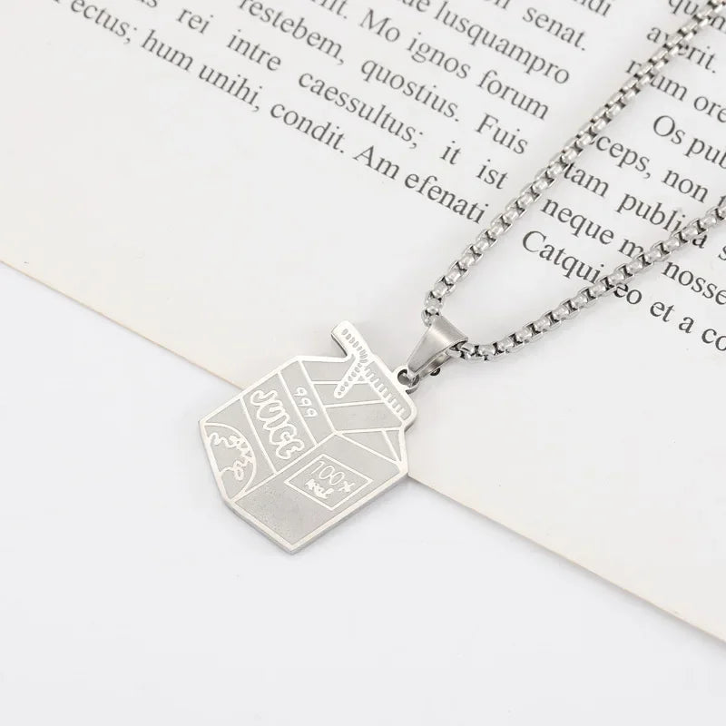 Juice WRLD Keychain & Necklace Pendant – 999 Club Stainless Steel Hip Hop Jewelry | Tribute Rap Merch Accessories