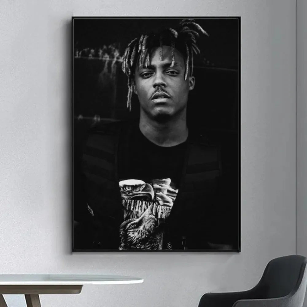 Juice WRLD wall poster featuring 999 theme and vibrant colors