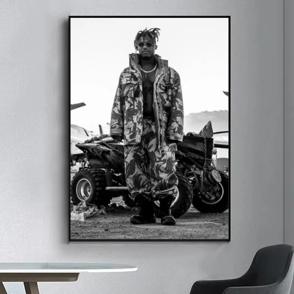 Juice WRLD wall poster featuring 999 theme and vibrant colors