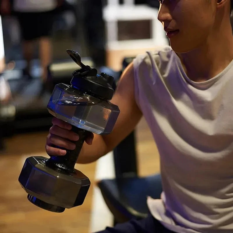 Jumbo Dumbbell Water Bottle | Functional Fitness Accessories & Bodybuilding Gifts