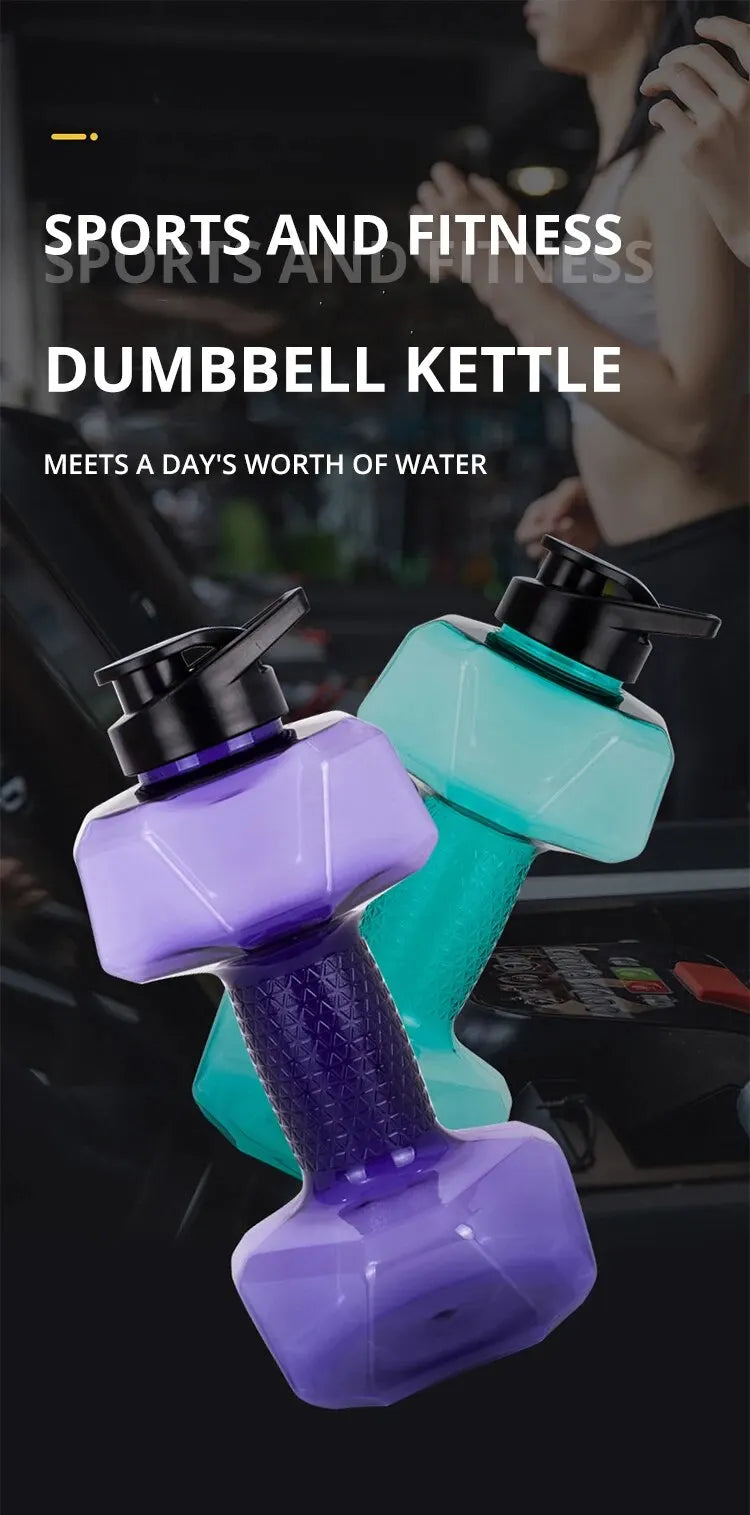 Jumbo Dumbbell Water Bottle | Functional Fitness Accessories & Bodybuilding Gifts