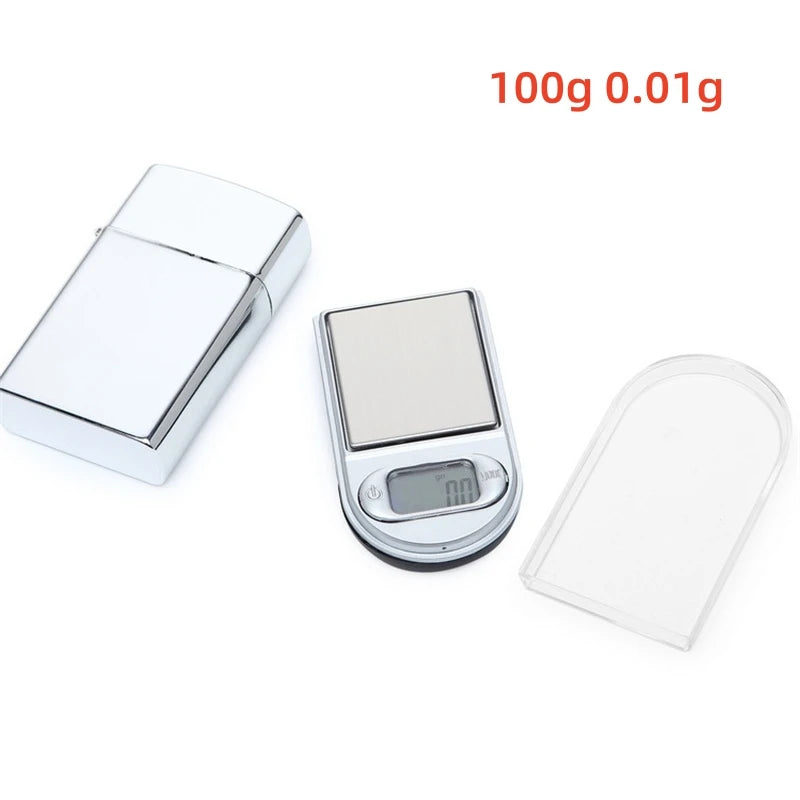 Mini LED digital scale disguised as Zippo lighter with 0.01g precision
