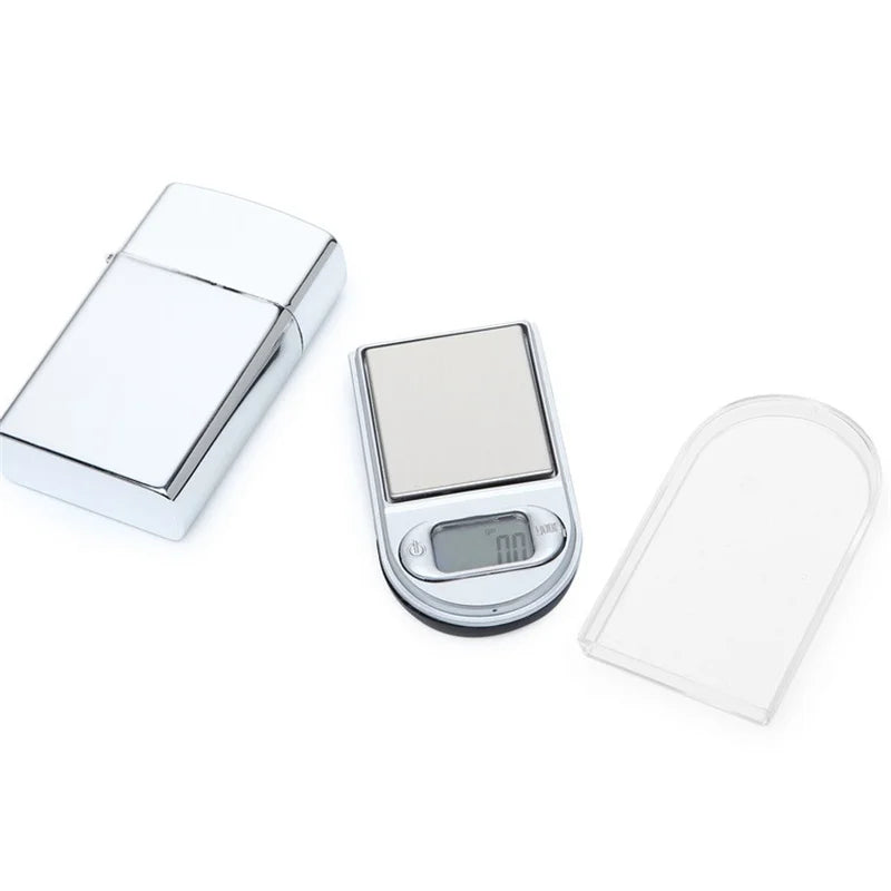 Mini LED digital scale disguised as Zippo lighter with 0.01g precision