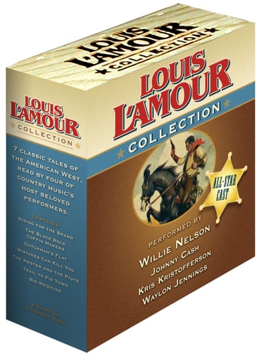 Louis L'Amour Collection box set with cover art and text