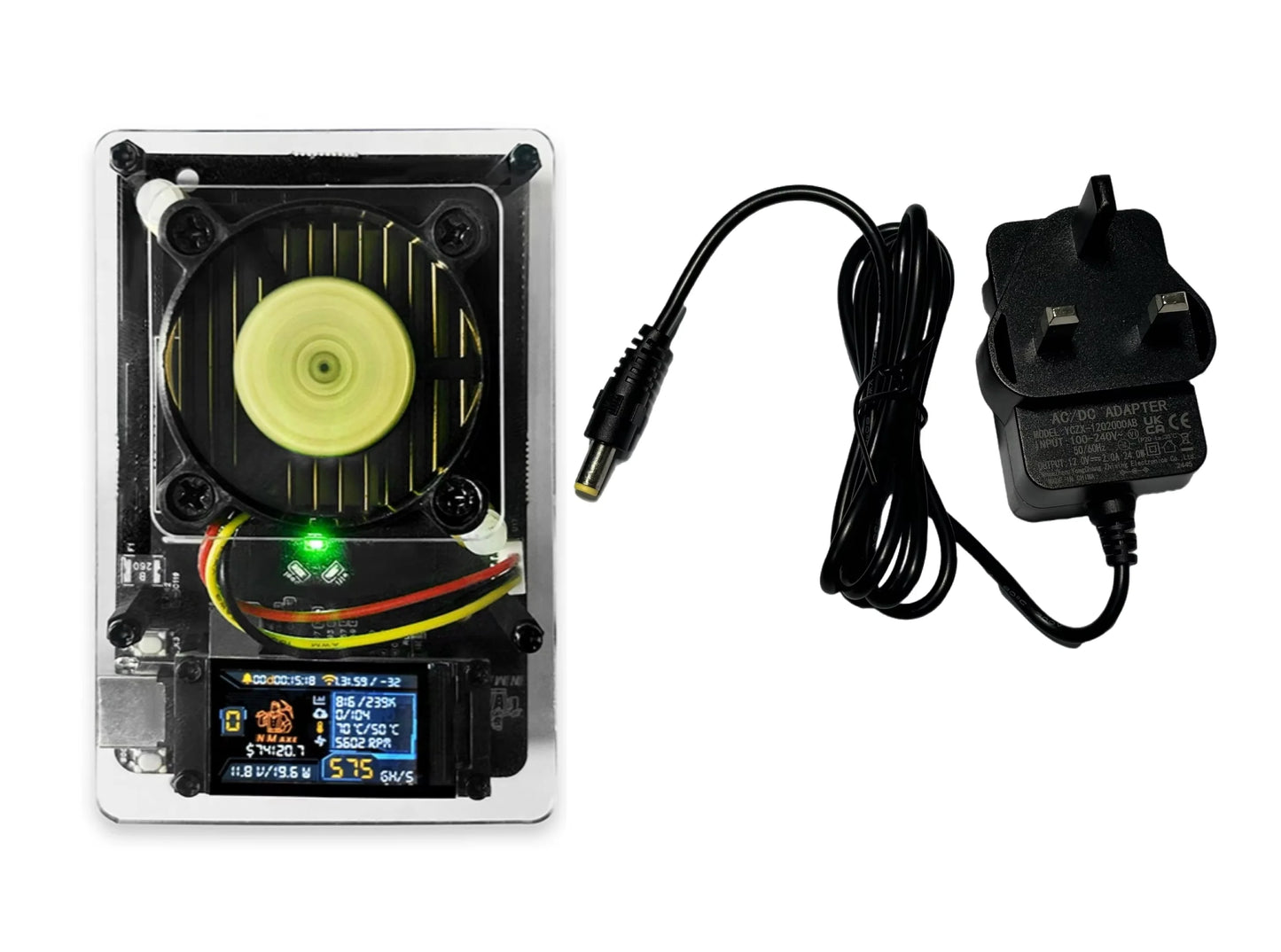 NM-Axe 500-550GH/s Lucky BTC Solo Miner ASIC Bitcoin Mining BM1366