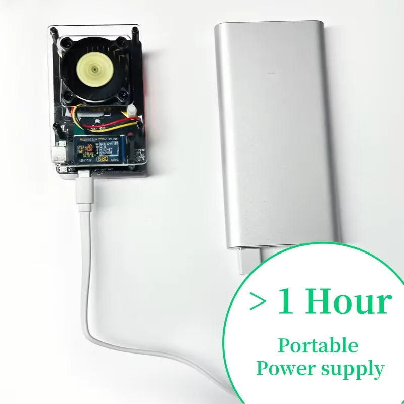 NM-Axe 500-550GH/s Lucky BTC Solo Miner ASIC Bitcoin Mining BM1366