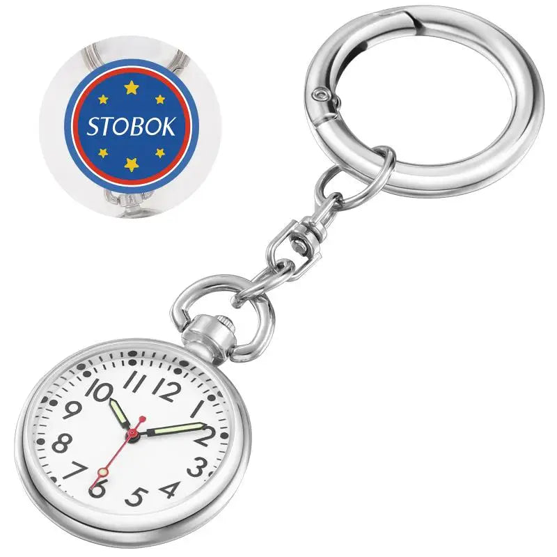 Luminous Portable Nurse Watch | Healthcare Professionals Pocket Watches Keychain