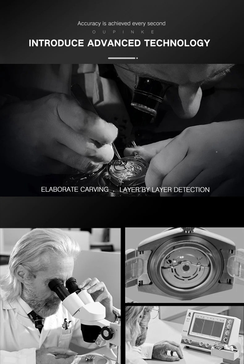 Luxury stainless steel triangular skeleton automatic watch with luminous hands, 40–44 mm pyramid case, waterproof up to 3 Bar