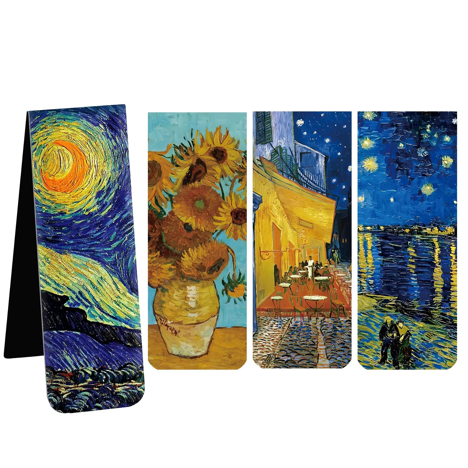 Magnet Bookmark: Van Gogh 4-Piece Magnetic Bookmarks